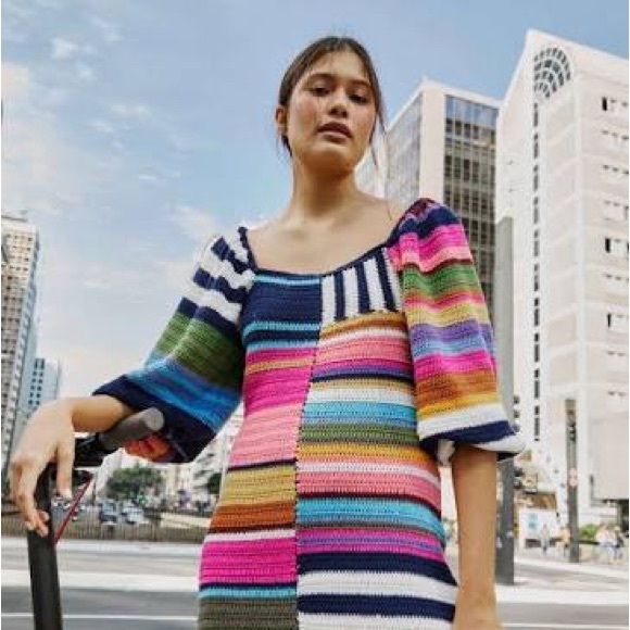 Farm Rio Crochet Mini Dress - Picture 4 of 6